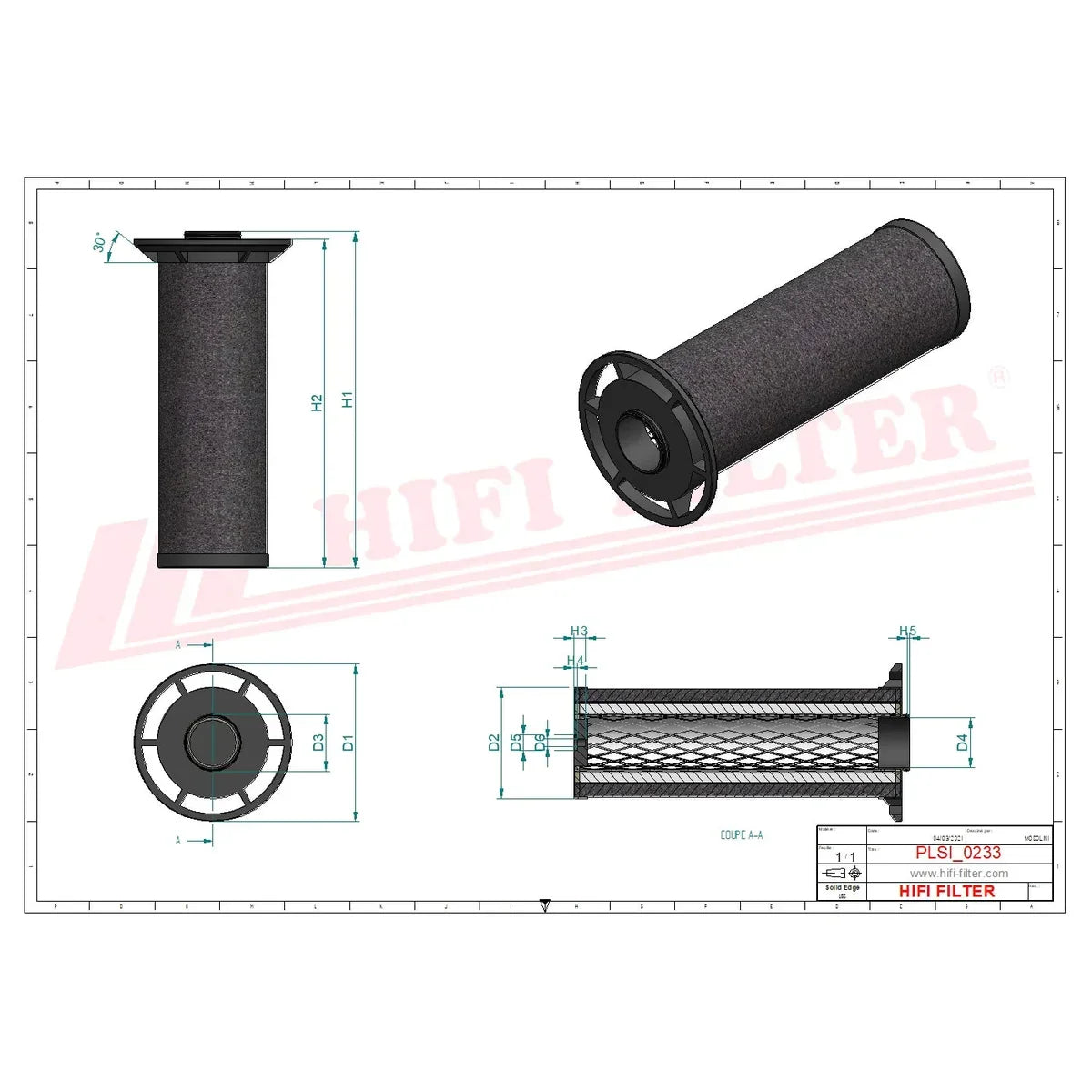 Genuine HiFi Filter SI 35152 0.01 Mic Sub Micro Filter - XGHE918E