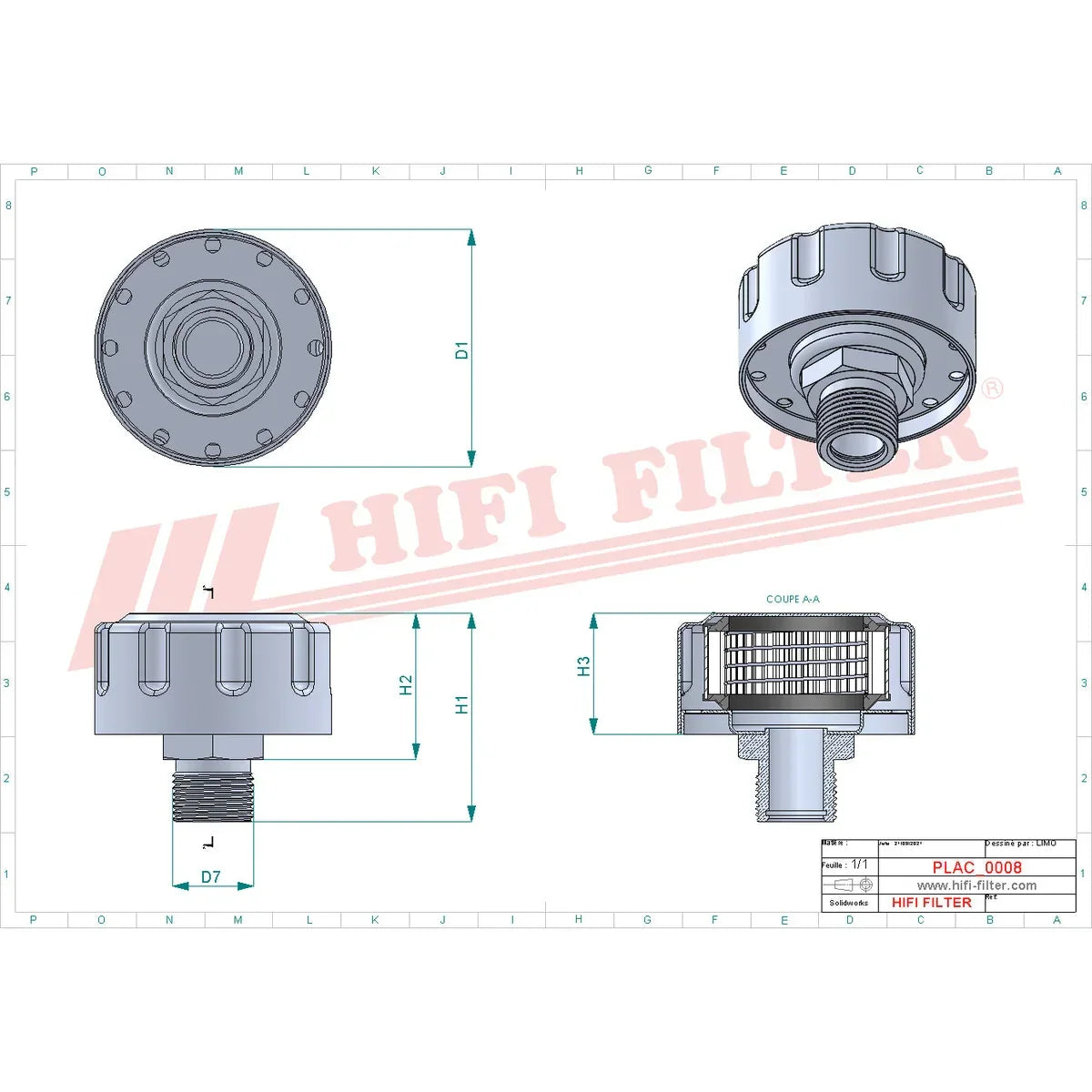 K 00505-86 - Genuine HiFi Filter FS 603 Breather Filter