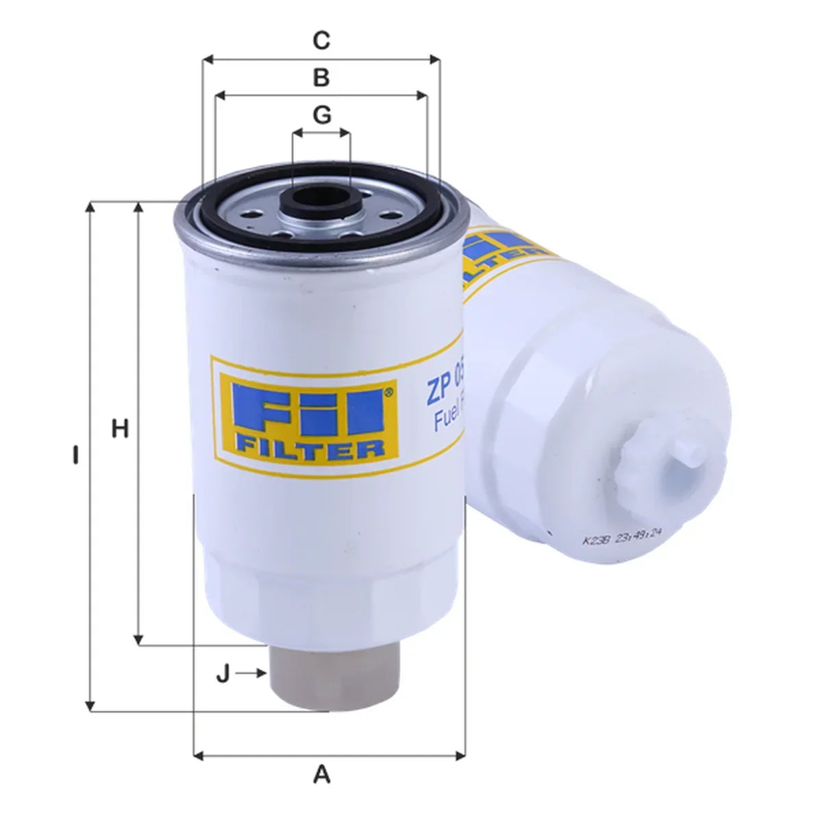AZF 090 - Genuine Donaldson P550588 Water Separator Spin-On Fuel Filter with Twist & Drain