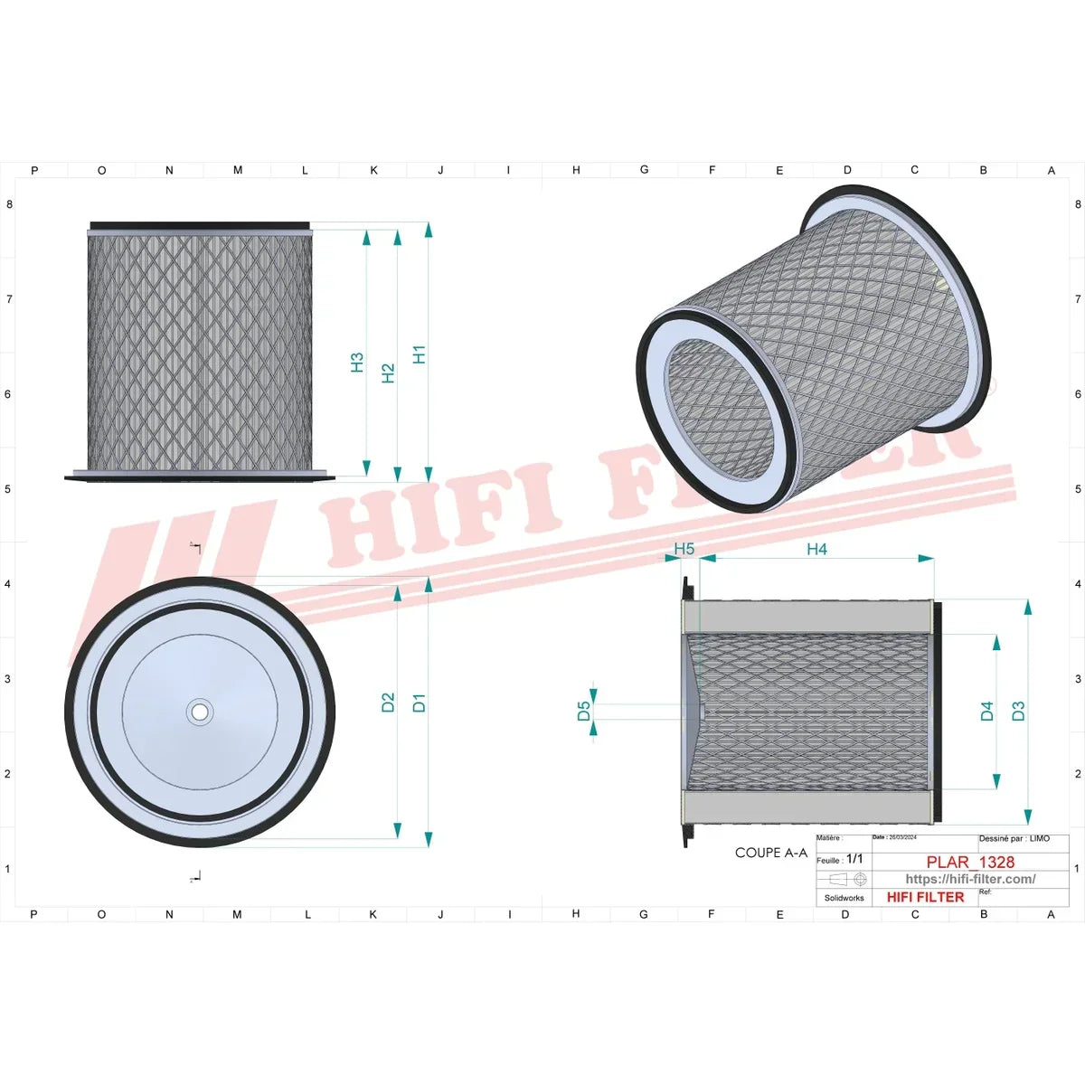 WGA 394 Primary Air Filter